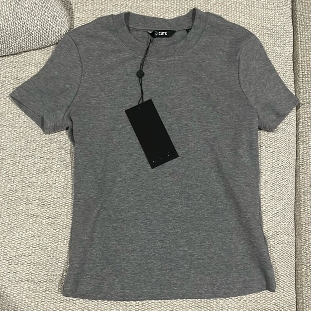 Grey cuts tomboy tee